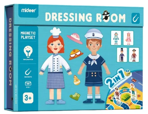 Mideer – Boy & Girl Magnetic Dress up Game
