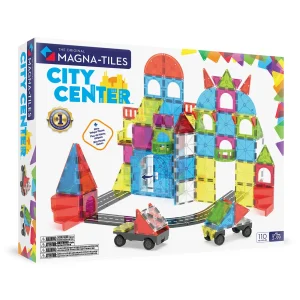 MAGNA-TILES® City Center 110-Piece Magnetic Construction Set