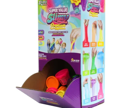 Slimy Super Value Premium 2oz Each Assorted 80pcs Gravity Display Set, Non-Toxic Gluten-Free Safe, Endless Slippery Gooey Slimy Fun