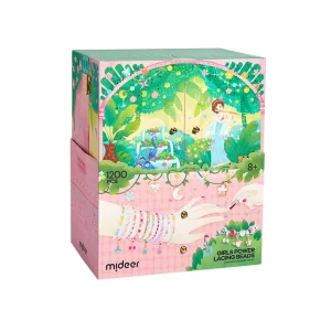 Mideer – Girls Power Lacing Beads Jewelry Craft Kit – 1200pcs