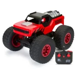 Wild Beast RC truck oversized tyres and 4x4 shock suspension side view