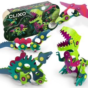Clixo Dino Adventure Pack 36 piece magnetic building set UAE
