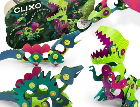 Clixo Dino Adventure Pack 36 piece magnetic building set UAE