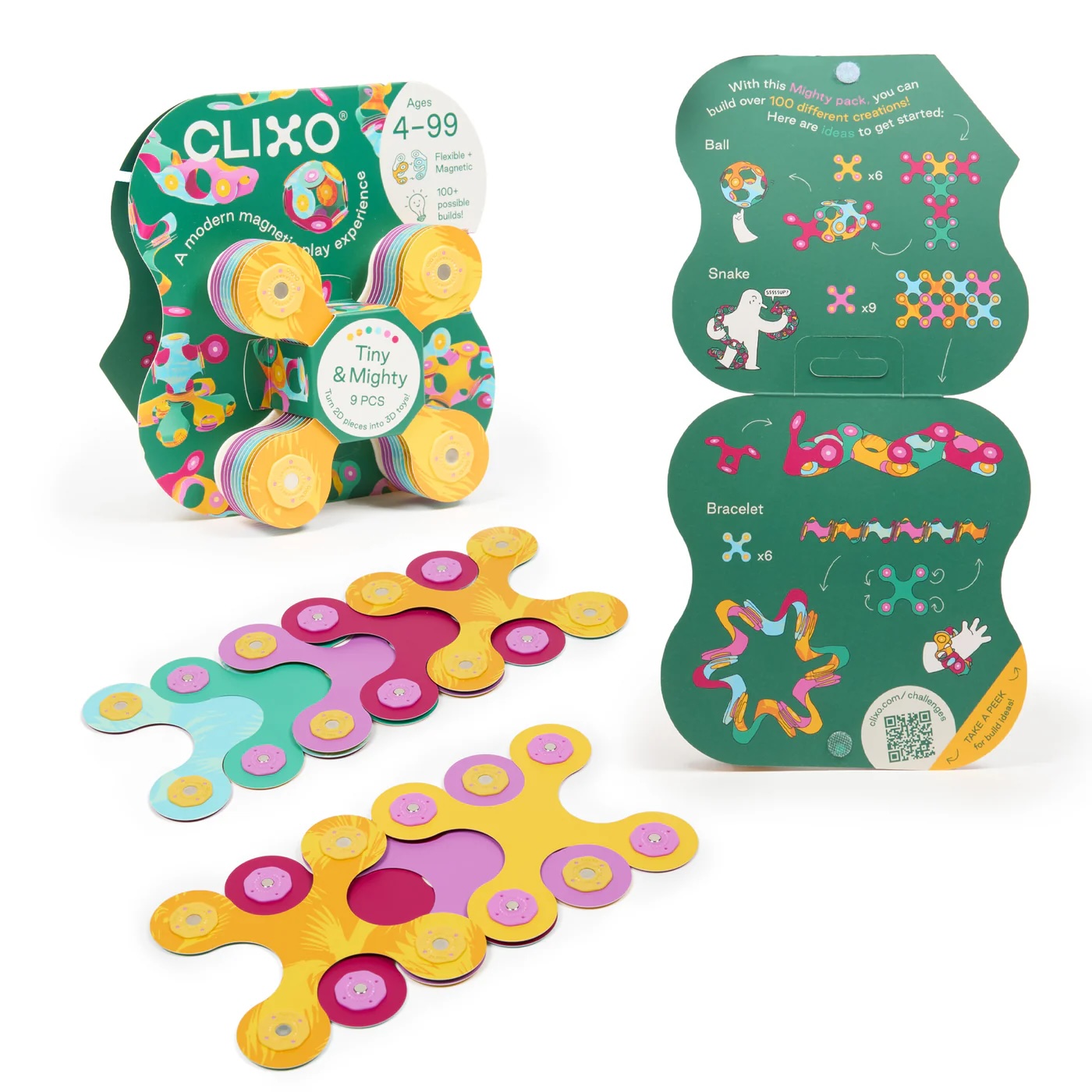 CL-MITY-BD-4_2 Child building jungle animals with Clixo magnetic toy UAE